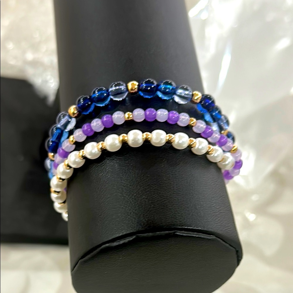 Elegant Multicolor Beaded Bracelet Set